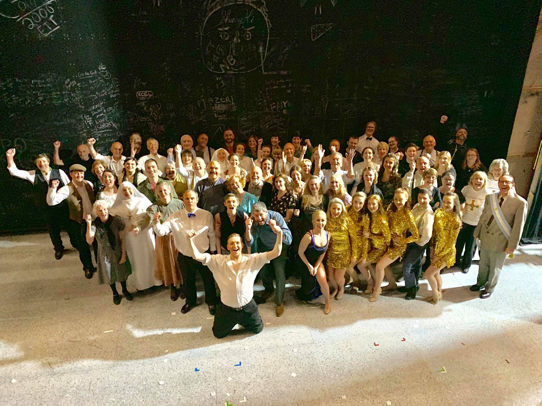 The DMTC company gathered for The Hunchback of Notre Dame